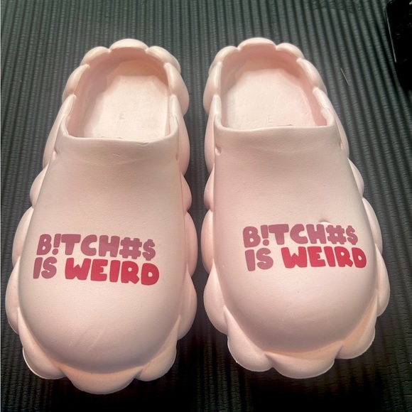 PINK Victoria's Secret Shoes - “Bees is Weird” Women Slides